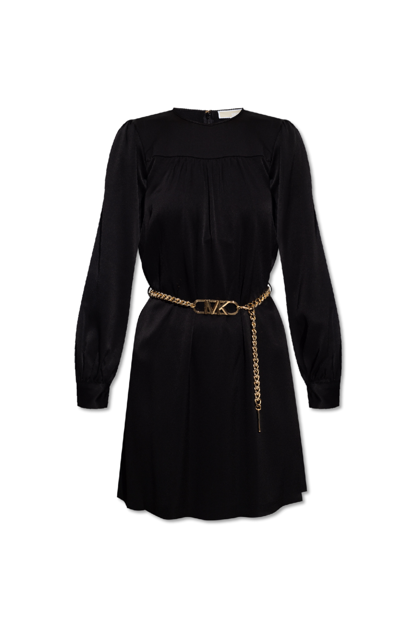 Michael kors black dress with gold on sale chain